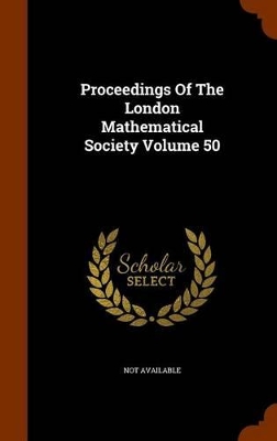 Book cover for Proceedings of the London Mathematical Society Volume 50