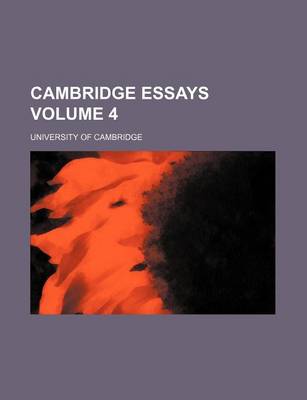 Book cover for Cambridge Essays Volume 4