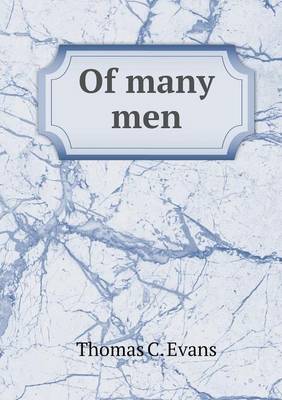 Book cover for Of many men