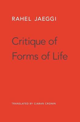 Book cover for Critique of Forms of Life