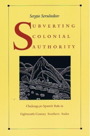 Cover of Subverting Colonial Authority