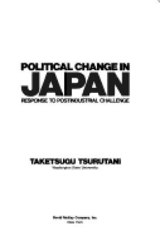 Cover of Political Change in Japan