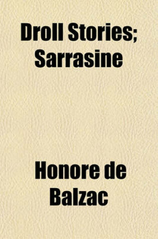 Cover of Droll Stories; Sarrasine