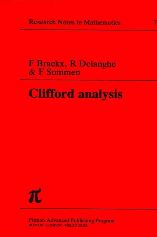 Cover of Clifford Analysis