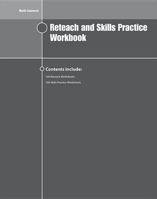 Book cover for Math Connects Reteach and Skills Practice Workbook, Course 1