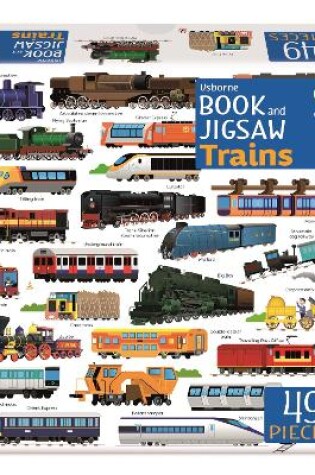 Cover of Usborne Book and Jigsaw Trains