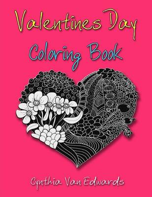 Book cover for Valentines Day Coloring Book