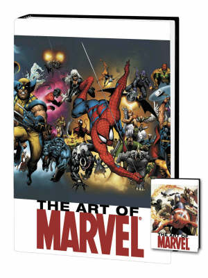 Book cover for Art of Marvel Comics