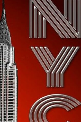 Cover of NYC Chrysler Red Creative Drawing writing Journal.