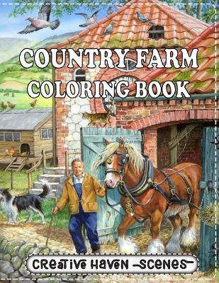 Book cover for Country Farm Coloring Book