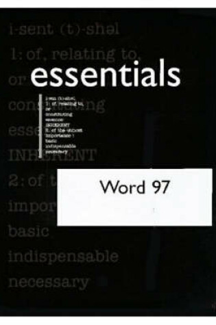 Cover of Word 97 Essentials