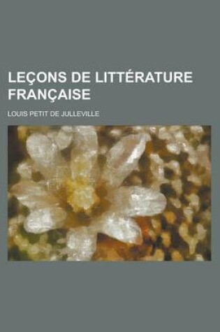 Cover of Lecons de Litterature Francaise