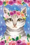 Book cover for My Big Fat Journal Notebook For Cat Lovers Tabby In Flowers