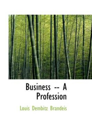 Cover of Business -- A Profession