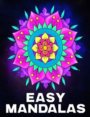 Book cover for Easy Mandalas Coloring Book