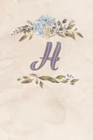 Cover of Vintage Floral Monogram Journal - H