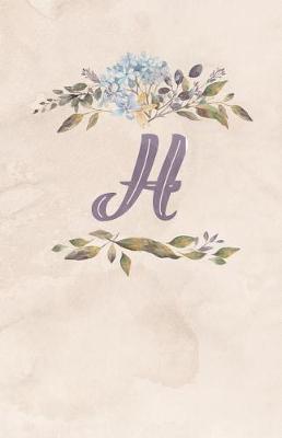 Book cover for Vintage Floral Monogram Journal - H