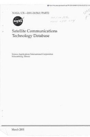 Cover of Satellite Communications Technology Database. Part 2