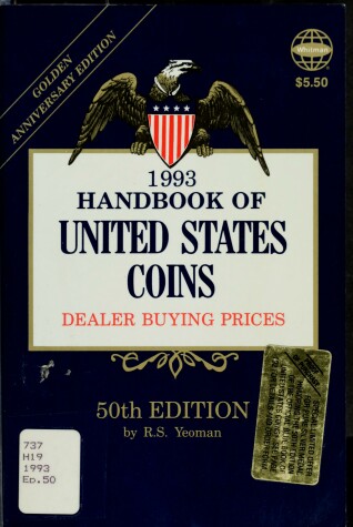 Cover of Handbook of the United States Coins-93 Blue, 49th Ed