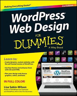 Book cover for Wordpress Web Design for Dummies