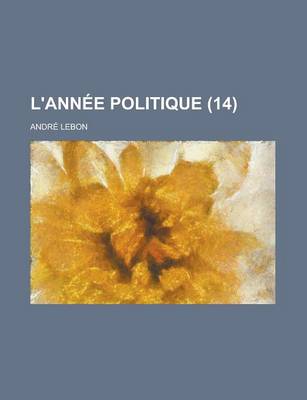 Book cover for L'Annee Politique (14)