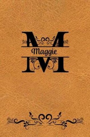 Cover of Split Letter Personalized Name Journal - Maggie