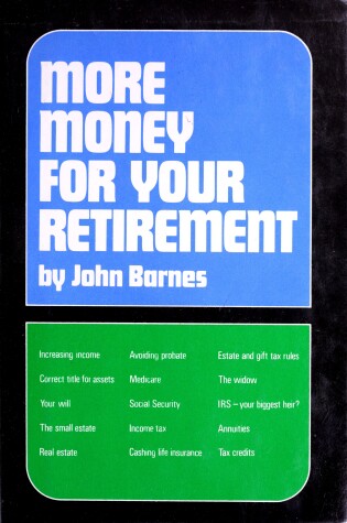 Cover of More Money for Your Retirement