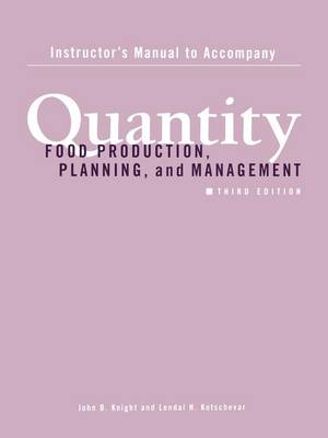 Book cover for Quantity Food Production, Planning & Management 3e Im