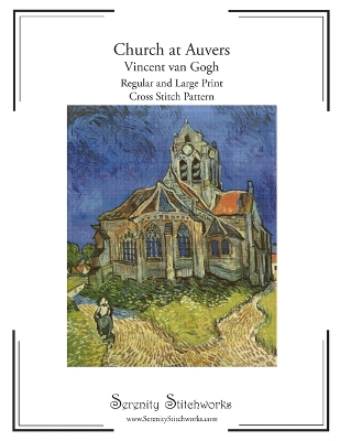 Book cover for Church at Auvers Cross Stitch Pattern - Vincent van Gogh