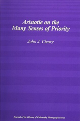 Cover of Aristotle on the Many Senses of Priority