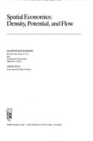 Cover of Spatial Economics