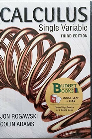 Cover of Loose-Leaf Version for Calculus Early Transcendentals Single Variable 3e & Life of Edition Webassign with E-Book