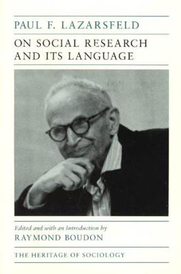 Book cover for On Social Research and Its Language