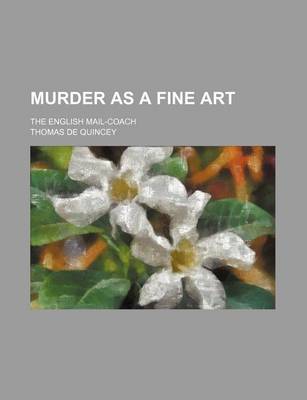 Book cover for On Murder as a Fine Art