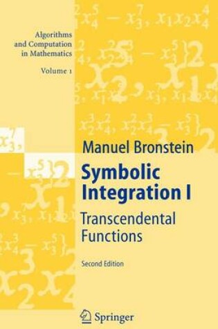 Cover of Symbolic Integration I