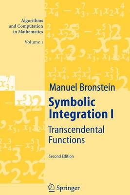 Book cover for Symbolic Integration I