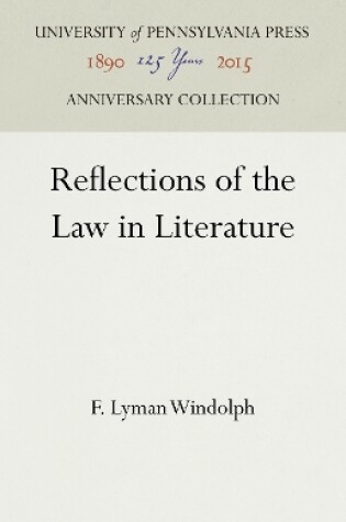 Cover of Reflections of the Law in Literature