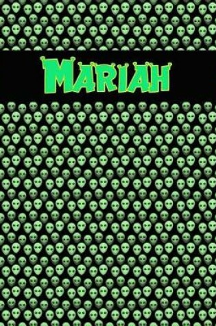 Cover of 120 Page Handwriting Practice Book with Green Alien Cover Mariah