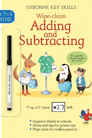 Cover of Wipe-Clean Adding and Subtracting 7-8