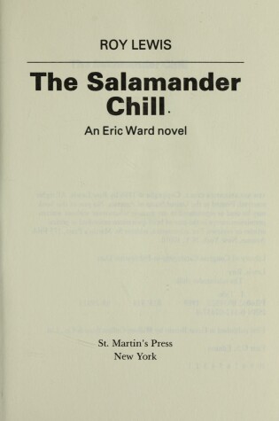 Cover of The Salamander Chill