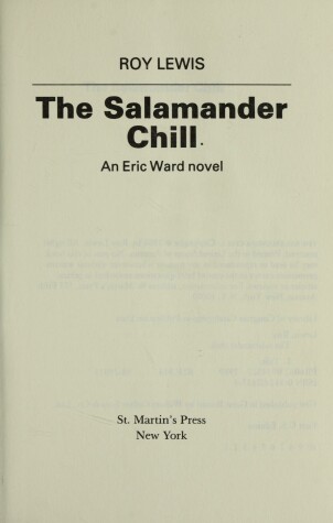 Book cover for The Salamander Chill