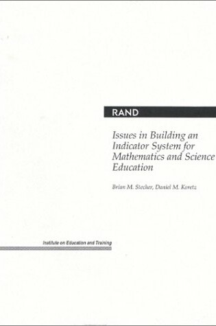 Cover of Issues in Building an Indicator System for Mathematics and Science Education