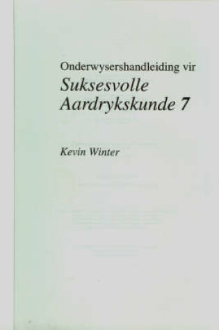 Cover of Suksesvolle Aardrykskunde 7