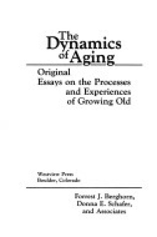 Cover of The Dynamics Of Aging