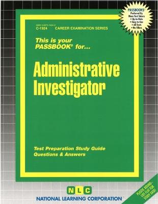 Book cover for Administrative Investigator