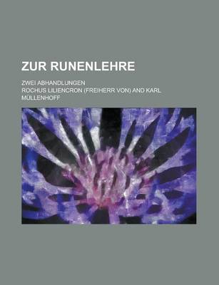 Book cover for Zur Runenlehre; Zwei Abhandlungen