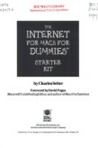 Cover of Internet for Macs for Dummies Starter Kit, Bestsel Ler Edition (Boxed), the