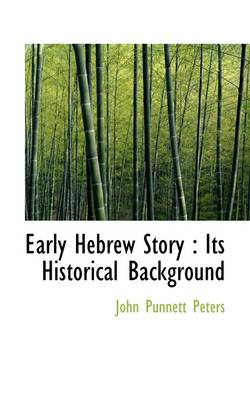 Book cover for Early Hebrew Story