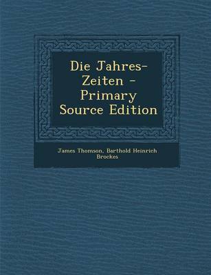 Book cover for Die Jahres-Zeiten - Primary Source Edition