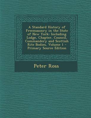 Book cover for A Standard History of Freemasonry in the State of New York